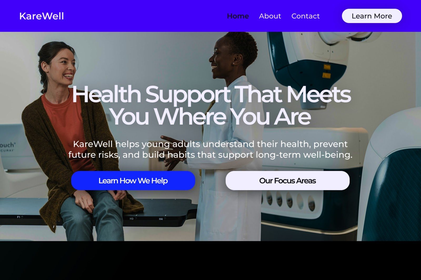 KareWell - Healthcare NGO Website